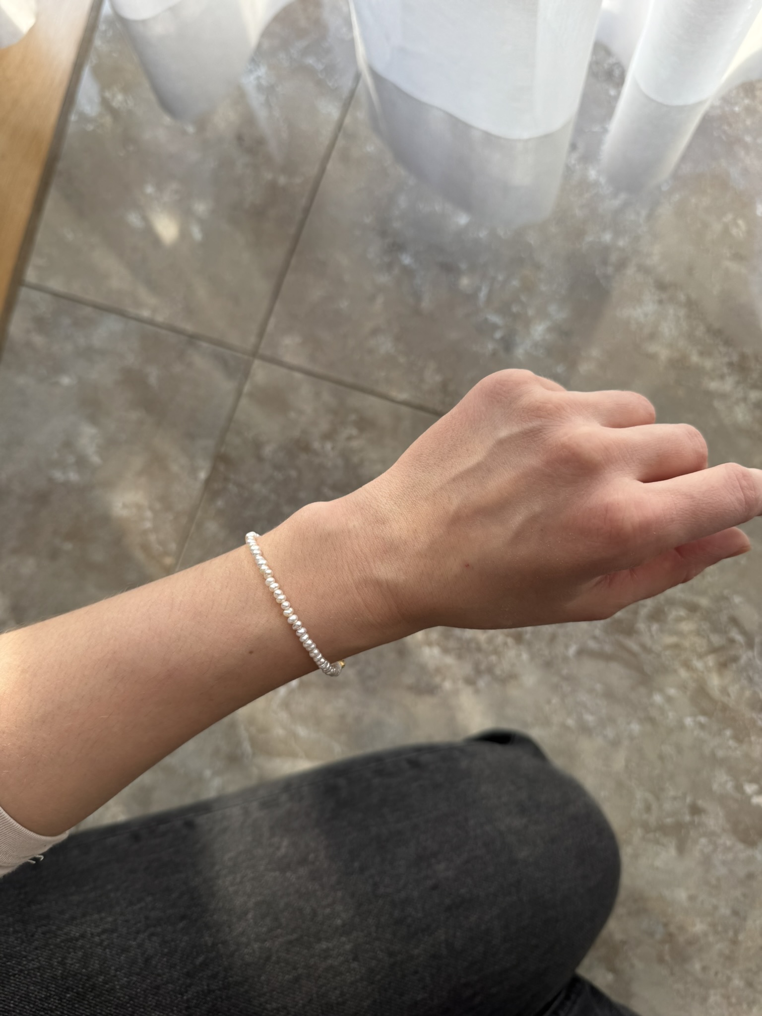 Bransoletka z mini perełkami - obrazek 2