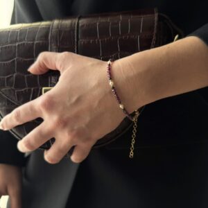 Bransoletka Golden Garnet Charm