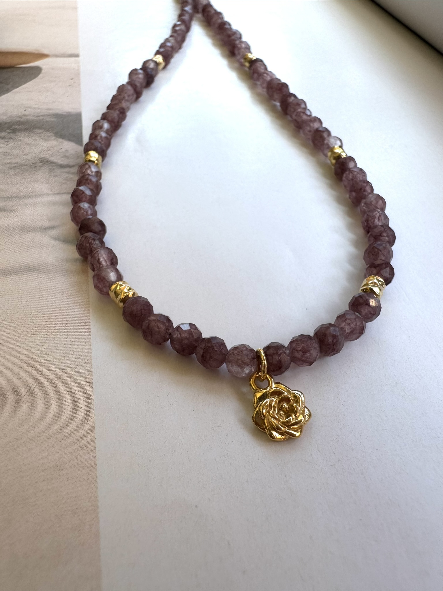 Naszyjnik Lavender Rose - obrazek 2