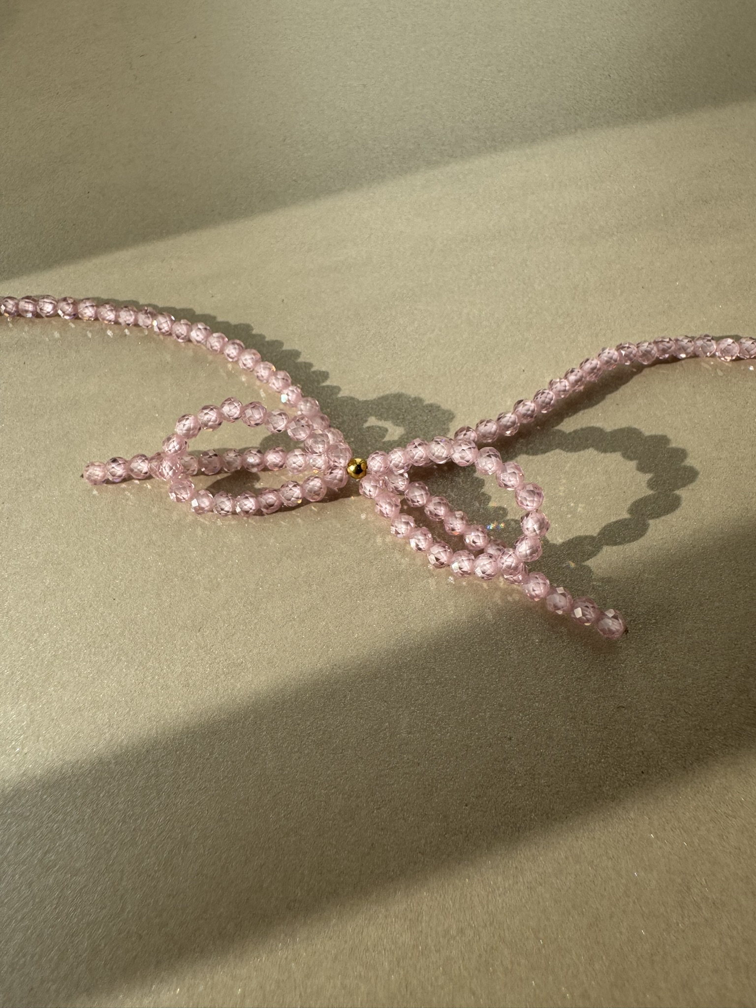 Naszyjnik Pink Bow - obrazek 2
