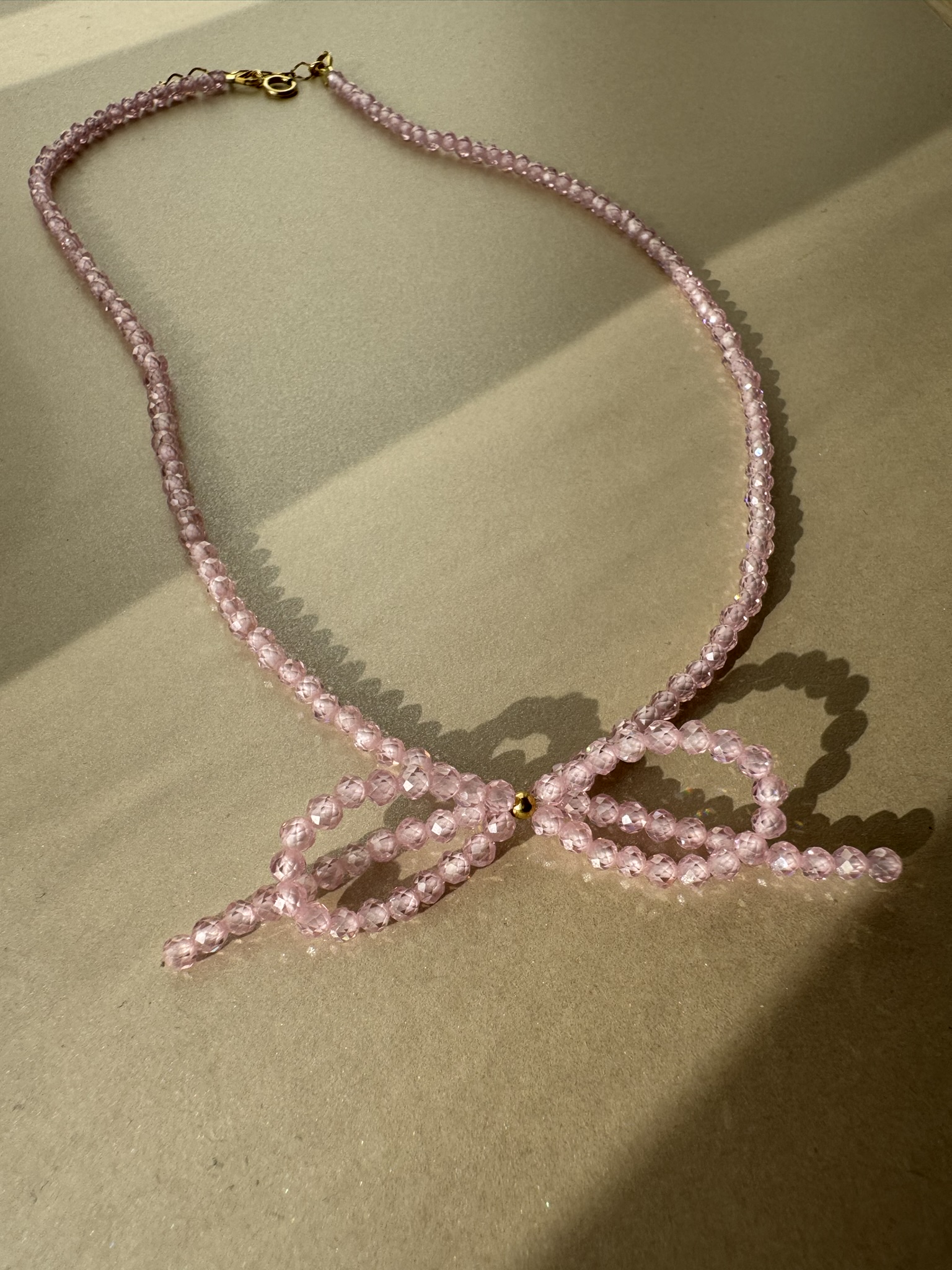 Naszyjnik Pink Bow - obrazek 3